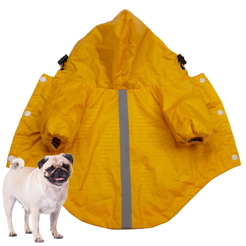 

COLLABOR Basset Hound New Product Dog Raincoats Rain Poncho Coat Waterproof Rain Jacket, Solid, digital print
