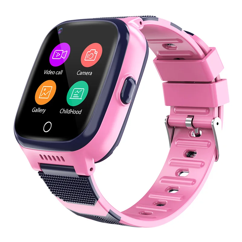 

Drop Shipping 4G Full Netcom HD Video Call Kids Smart Watch with GPS LBS WIFI Positioning and Colorful Screen, Blue or pink