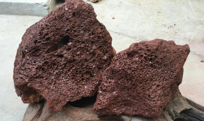 XiangXin Material del Filtro del Tanque de Peces Piedra de Lava del Tanque de Peces Paisaje de minerales para Acuario