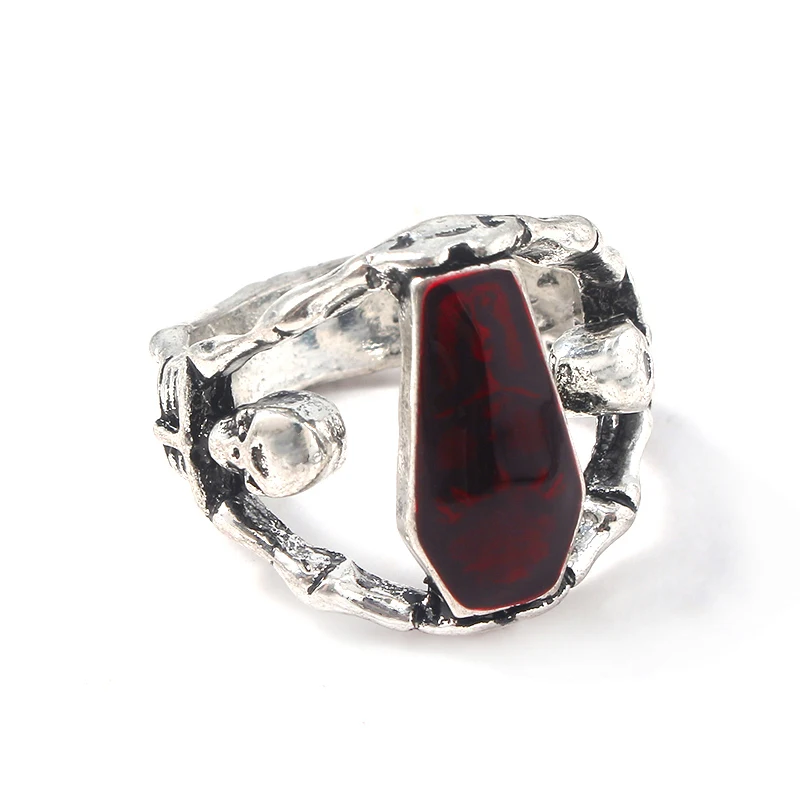 

2019 New Alloy Crystal Coffin Rings For Friends Gifts