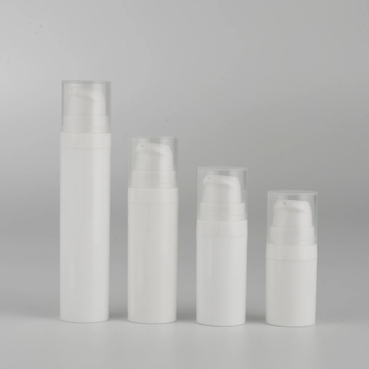 

In stock 5ml 10ml 15ml 20ml Atomizer white head Mist Airless Spray Bottle Packaging Cosmetic Airless Pump Bottle