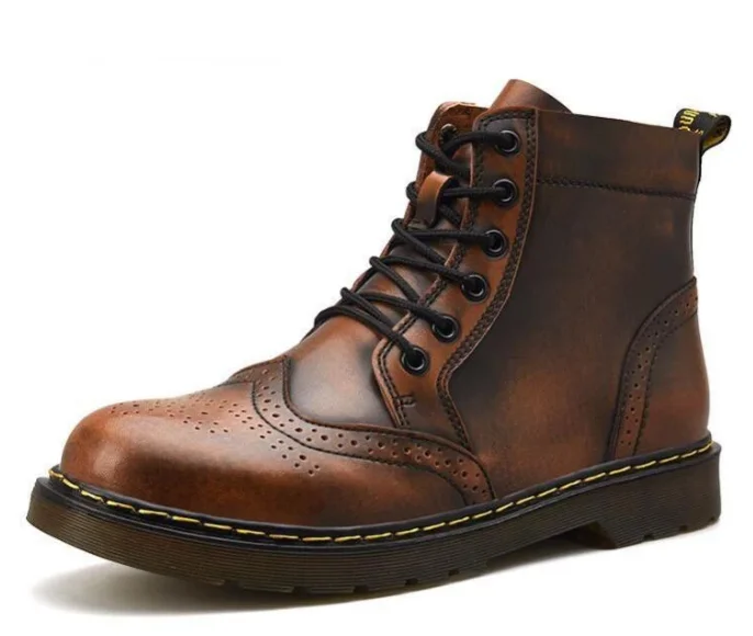 

Hot Sell New Style breathable comfortable waterproof hiking climbing shoes for men, Brown