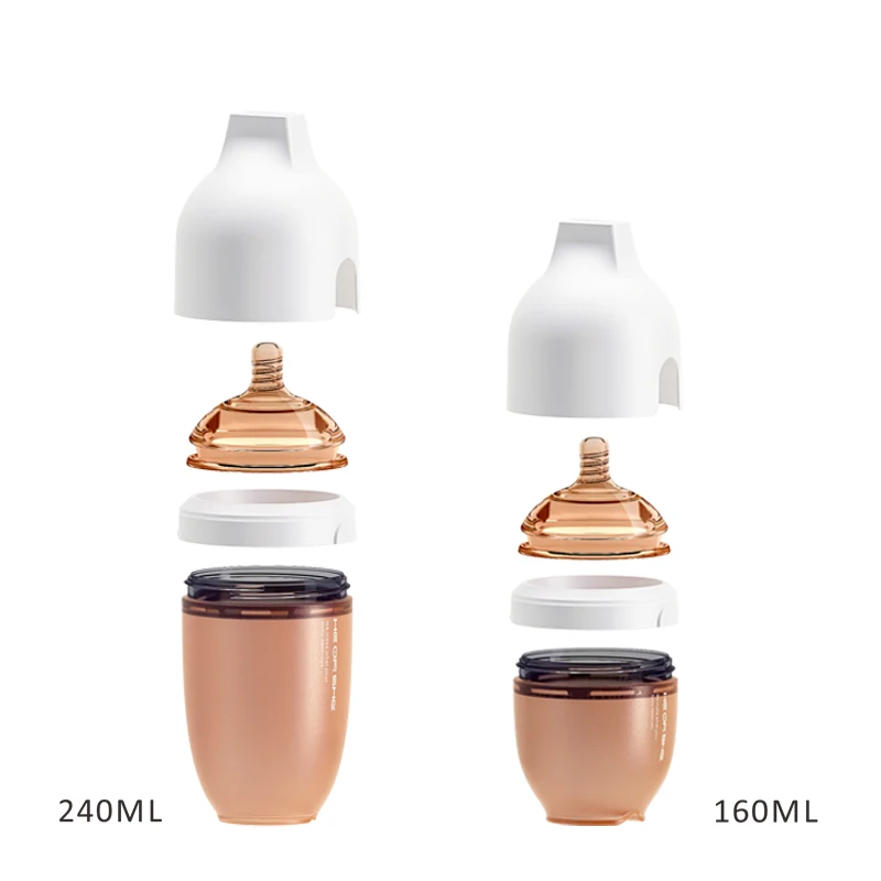 

Wholesale breastfeeding 5oz 160ml portable food grade silicone baby bottle milk feeding bottle