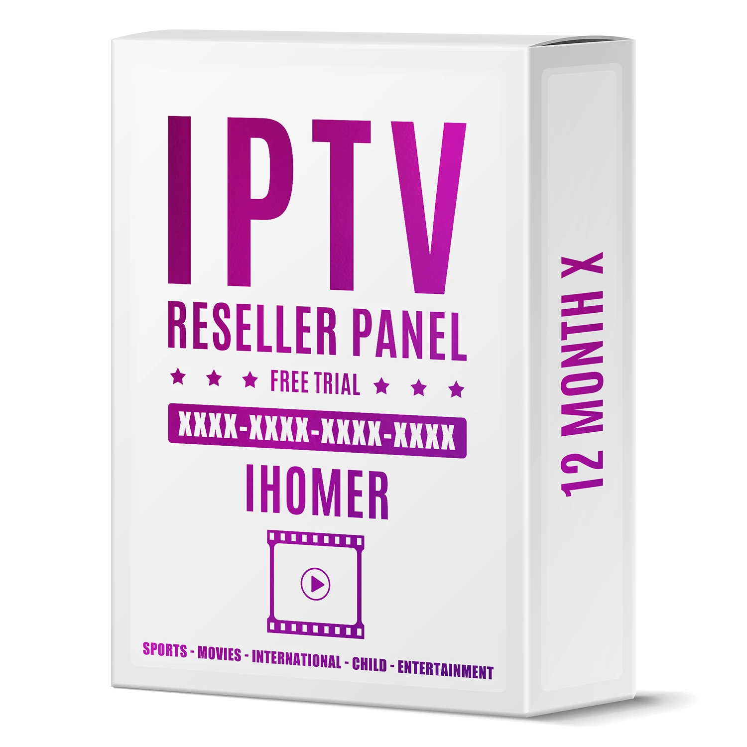 

2021 World IPTV code free trial ihomer Set Top Box Reseller Panel m3u iptv subscription 4k hd Android tvbox 12 months X
