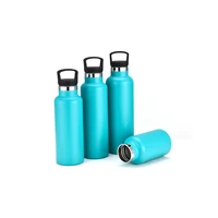 

450ml double wall wide mouth vacuum insulated metal stainless steel water bottle custom logo with handle