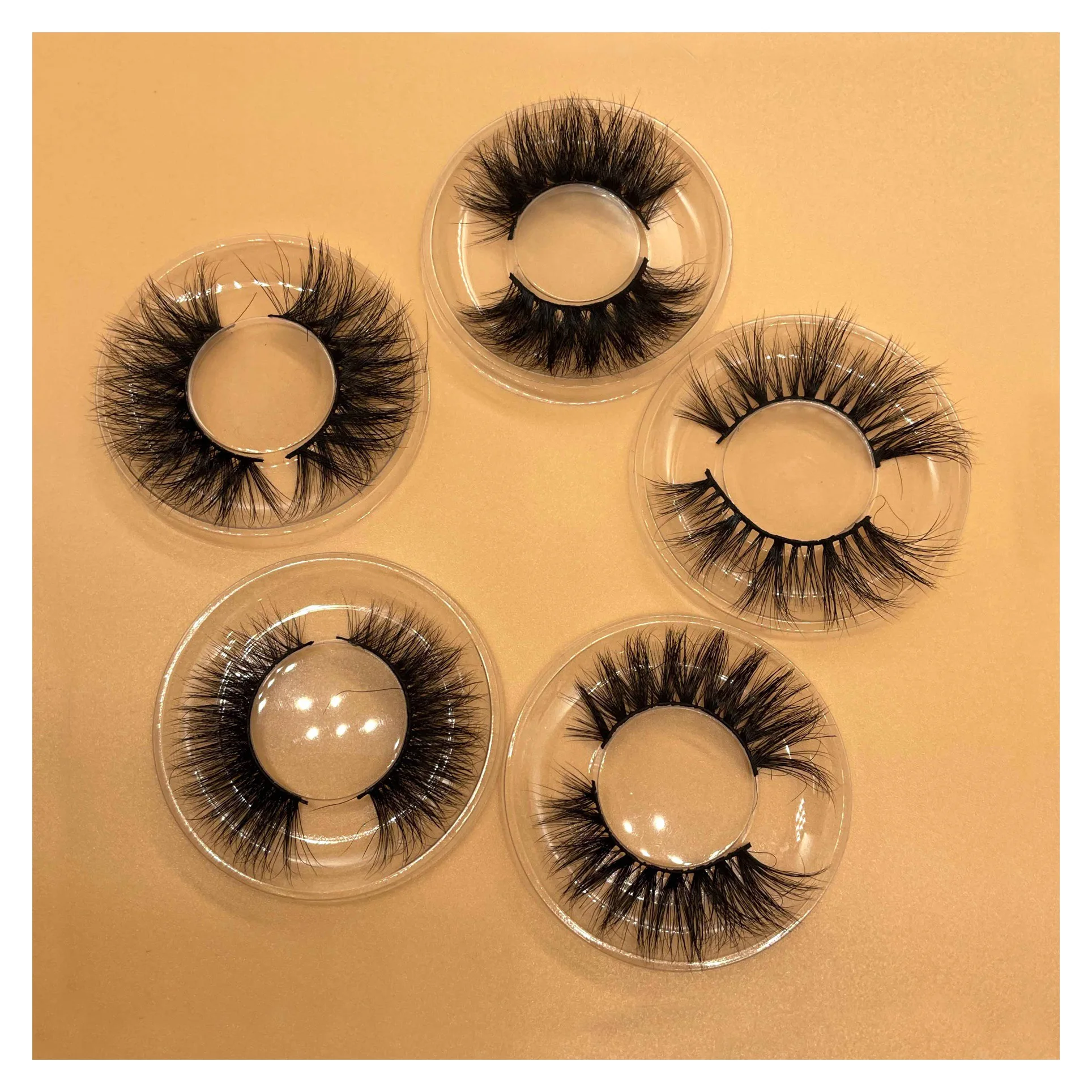 

Wholesale top quality short fluffy eyelashes mink lashes natural 3d lashes with mink eyelashes vendor packaging box, Black