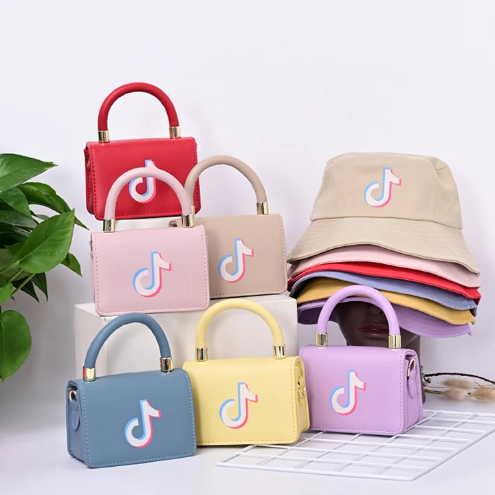 

2021 Tiktok Hot Selling High Quality Luxury Handbag For Women Fashion Pu Leather Hand Bags Ladies Hat And Purse Set, As picture or customized
