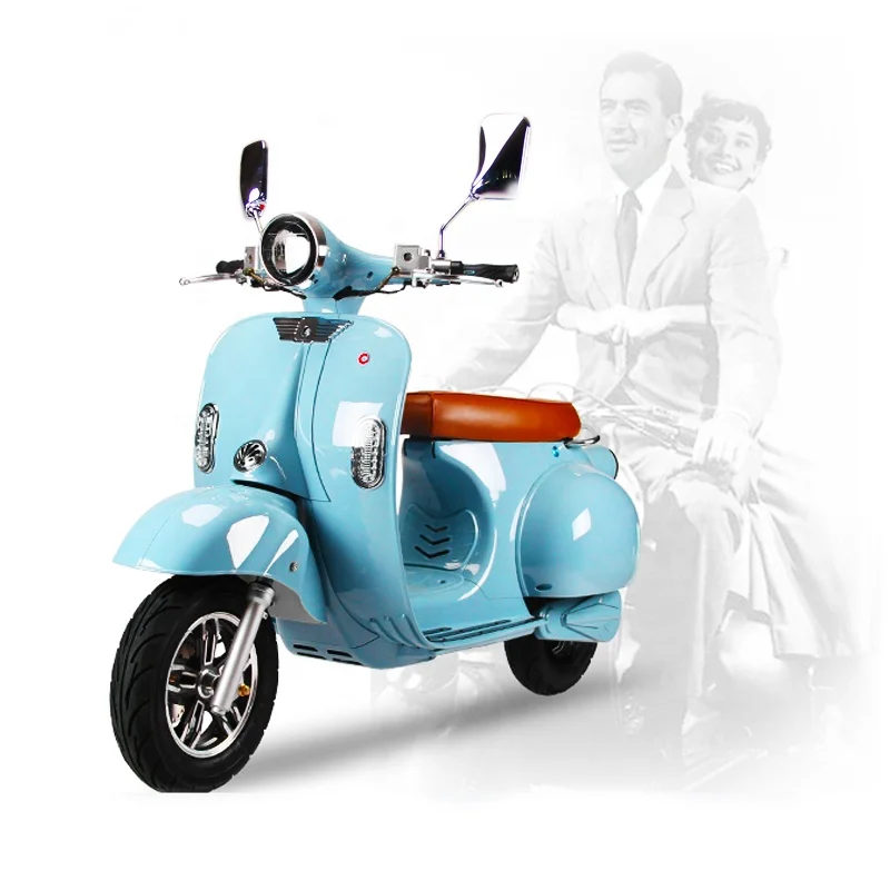 

factory hot sale Italy vintage classic EEC 1000w 2000w electric motorcycle/electric scooter vespa with removable lithium battery