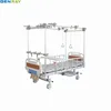BR-OB05 Guangzhou 3 Fnctions 6 crank Al alloy handrail ABS headboard footboard Hospital Manual Orthopedic Bed