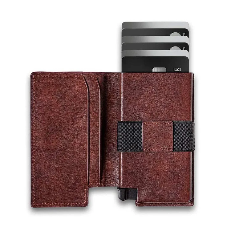 

Card Holder Coin Purse Hybrid RFID Wallets for Men Leather Slim Wallet