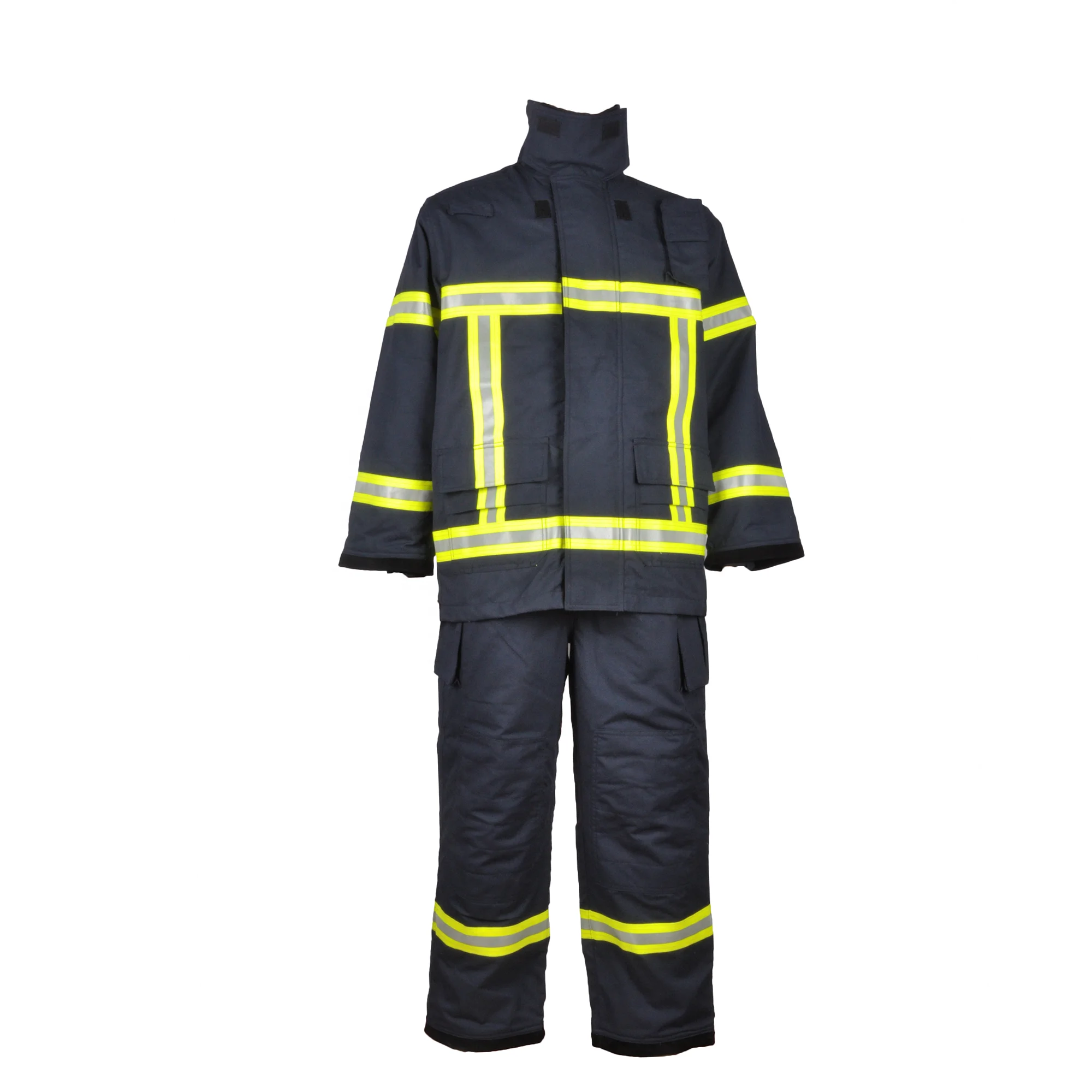 nfpa 2112 多层防护芳纶固有阻燃阻燃消防队消防员西装外套裤子fr胶带