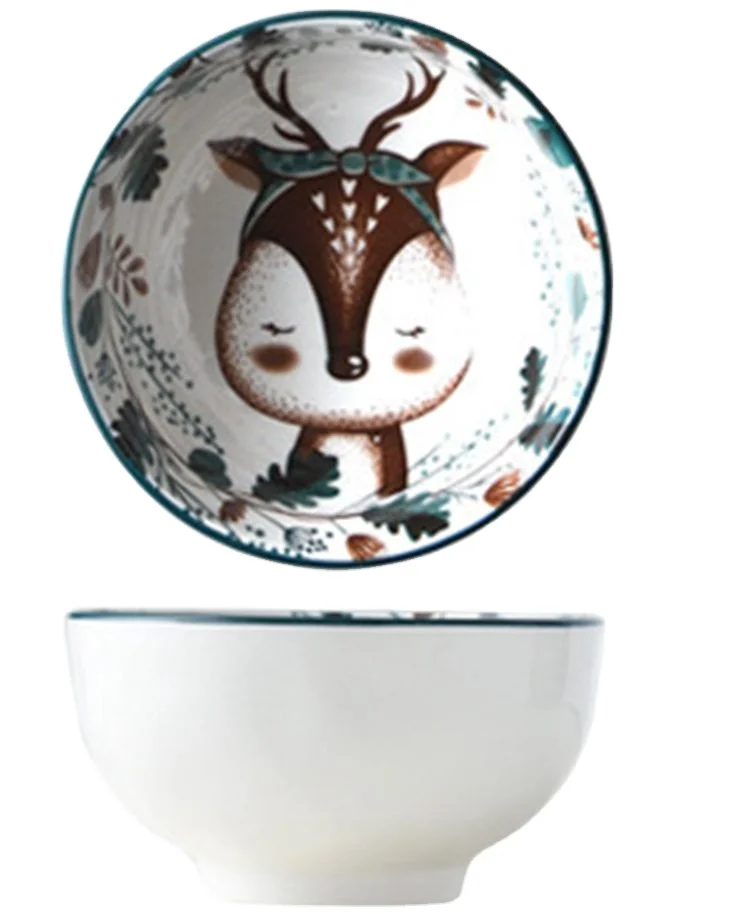 

Factory Manufacture Various  Fawn Bowl Custom Small Ceramic Deep Bowl