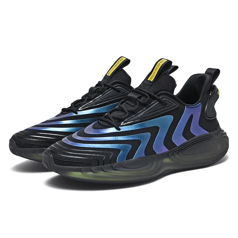 

Wholesale custom made Top Quality Sports Running Shoes Newest Breathable Knit Air Sole Sneakers, Picture color