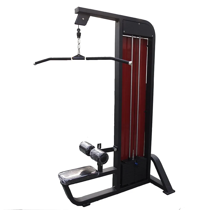 

2021 Commercial Pull Down Load Selection Machines Gym Equipment Fitness Pectoral Fly Chest Press Machine Strength training, Black+silver/black+red