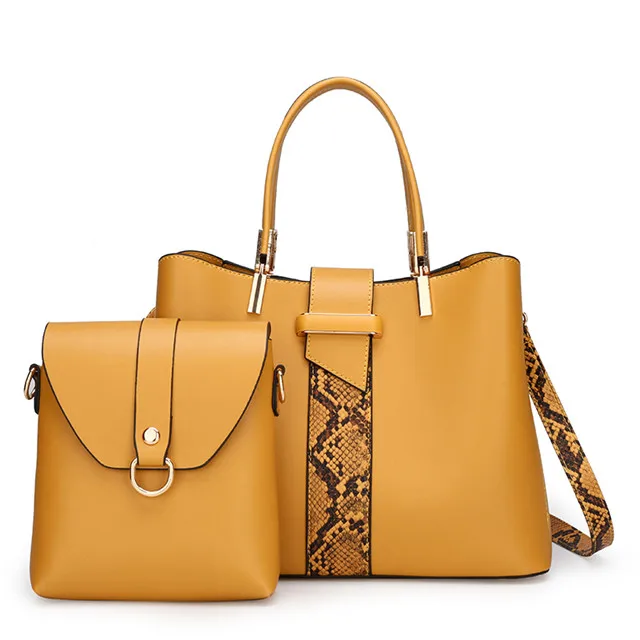 

Fashion Design Ladies Tote Bag 2 Piece Set Ladies Bag Pu Luxury Handbags for Women 2020