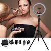 LED Ring Light 12" with Tripod Stand & Phone Holder for Live Streaming & YouTube Video, Dimmable Desk Makeup Ring Light for Phot