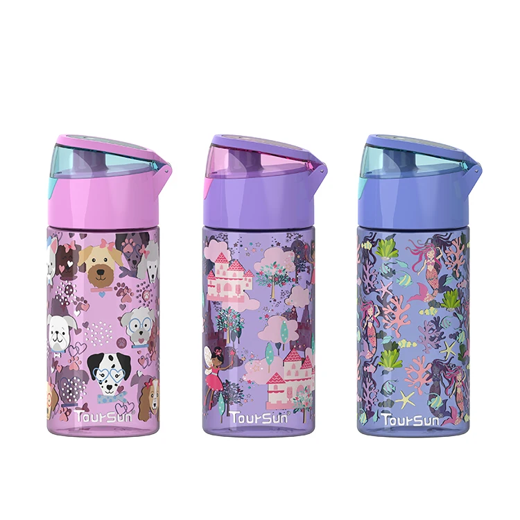 

Toursun Children Bottle 2023 450ml Plastic Kids Water Bottle Tritan Drink Water Bottle