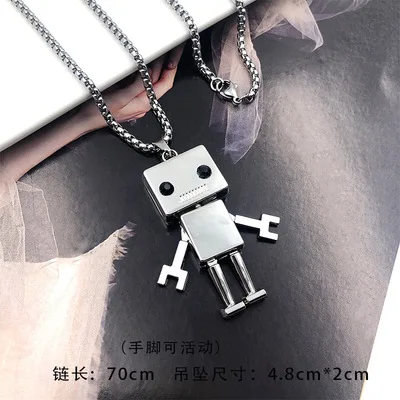 

Ding yi 2021 Europe and the United States titanium steel stainless steel pendant necklace creative hip-hop pendant alloy