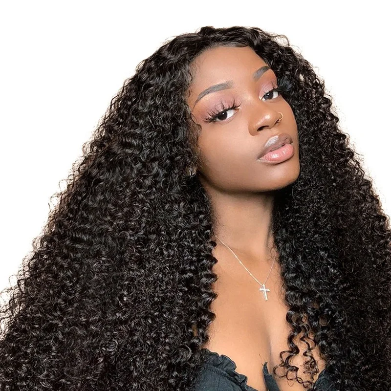 

ISEE HAIR Wholesale Wig Packaging Box, Cuticle Aligned HD Transparent Kinky Curly Brazilian Lace Front Human Hair Wig