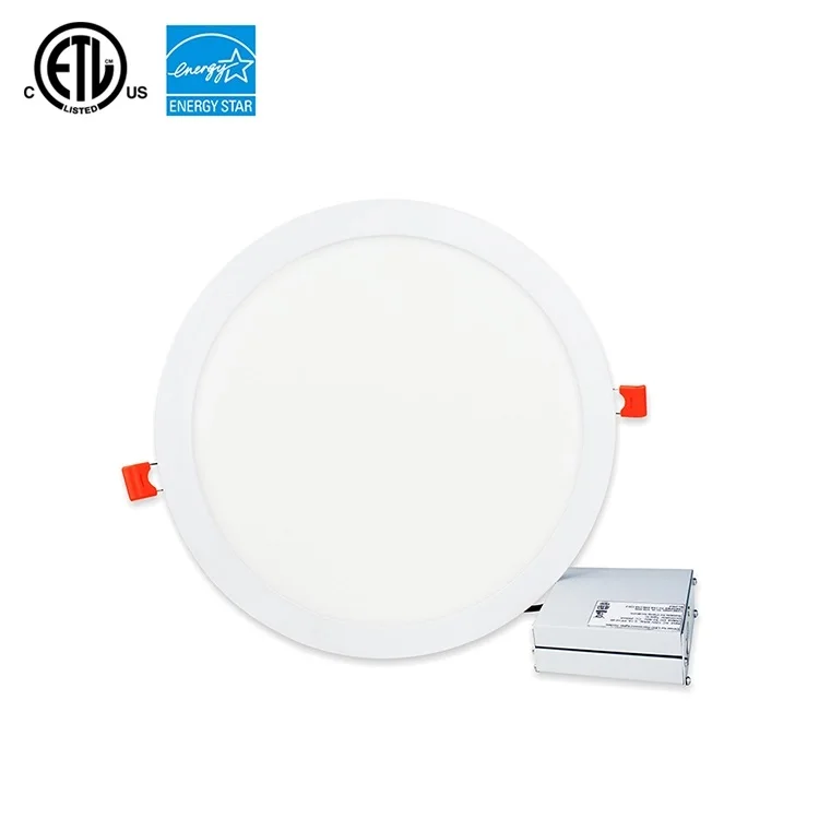 ETL 4 Inch 9 Watt 6 Inch 12 Watt Round Square Recessed Dimmable Slim Pot Glass LED Panel Lights 18w with Driver