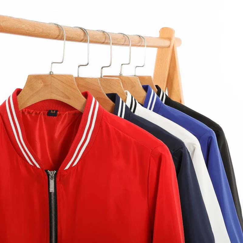 High Quality Varsity Mens Sports Windbreaker Fashion Running Zipper Custom Jacket
