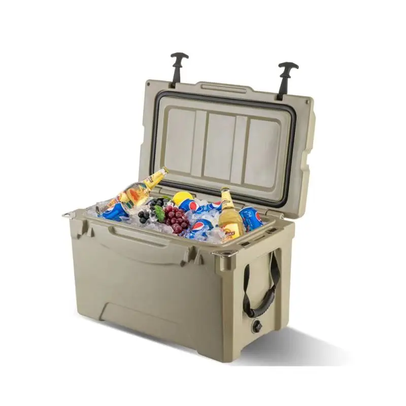 

New 35L Ice Box Available Cooler Box 56Cans Roto-Molded Camping Cooler for Outdoor