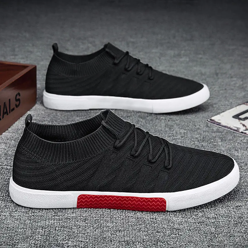 

Men's cloth shoes 2022 new summer flying mesh shoes Joker men's shoes, Black