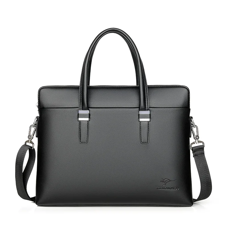 

Men's handbag shoulder messenger bag business briefcase computer bag soft leather men's bag