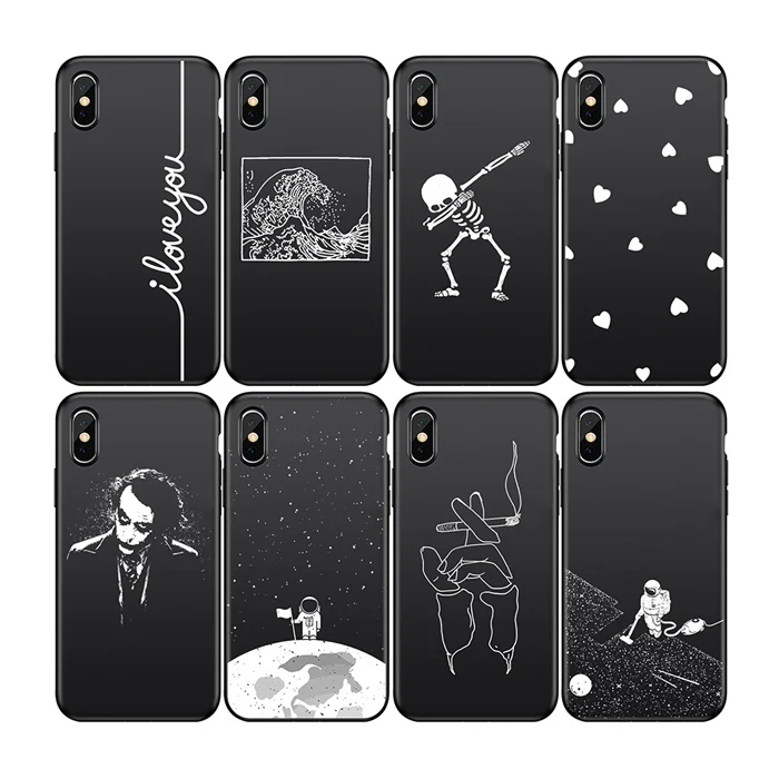 

FRee shipping Clown astronaut Soft Phone Case For Iphone 11 12 Pro Max Shockproof and Durable