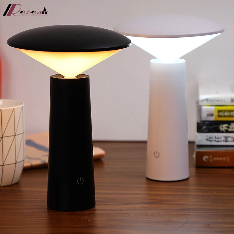 

Adjustable angel simple modern dimmable cordless rechargeable table lamp for bar