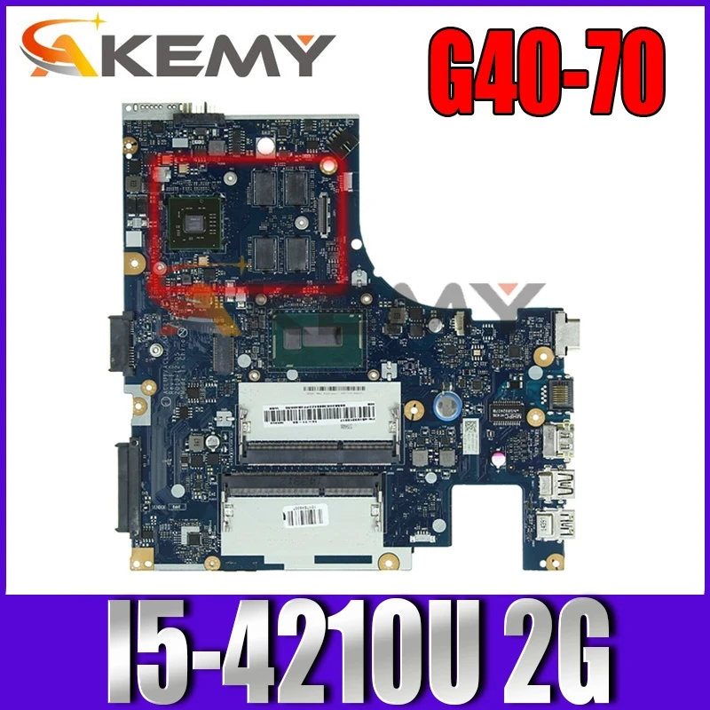 

Applicable to G40-70 Notebook Motherboard I5-4210U (2G) Number NM-A271 FRU 5B20G36694