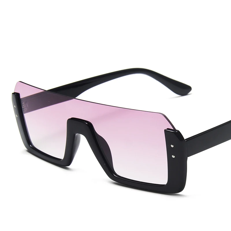 

European and American retro one-piece ocean piece bungee half-frame sunglass