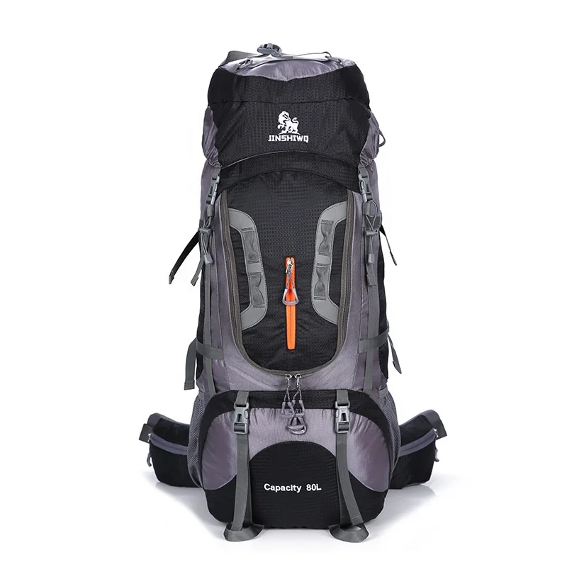 

New arrival 80L travelling watertightness polyester outdoor camping infantry pack hiking backpacks, Customized