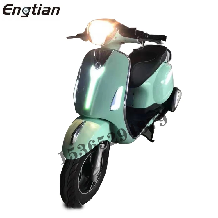 

Wuxi Engtian India Vespa Tesla 1000W 48v 60v CKD Electric Scooter for Adults motorcycle electric scooter, Customizable color