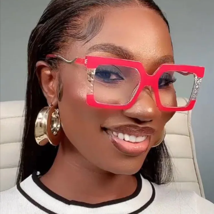 

8113 Retro Square Women's Anti Blue Ray Glasses Frame Trend 2022 New Clear Computer Glasses Optical eyewear