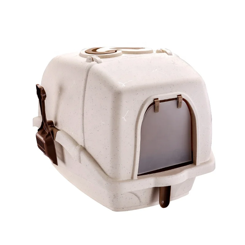 

hot sell new luxury plastic automatic cat litter box toilet