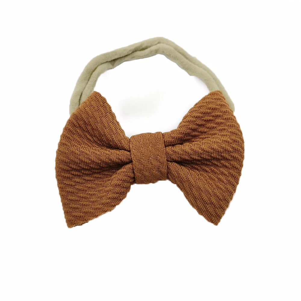 适合所有婴儿大蝴蝶结女孩头带大蝴蝶结头饰包裹孩子