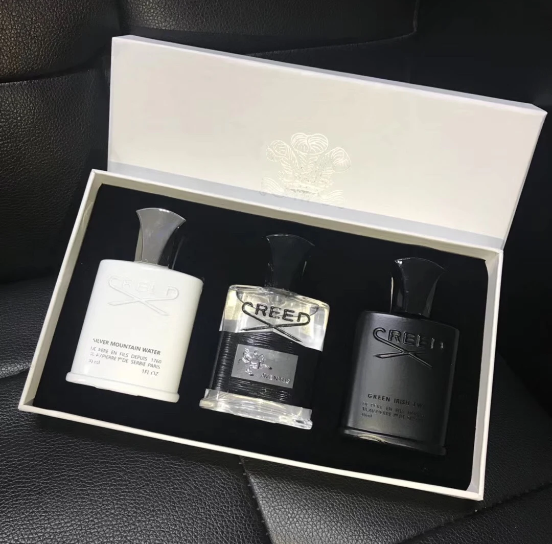 

30ml*3 Brand Creed Perfume Set Aventus/Green Irish Tweed/Silver Mountain Water Parfum Fragrance For Men Long Lasting Good Smell