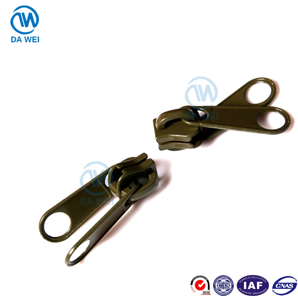 Dawei Brand Slider Reversible No.8 Customize Zipper Pull Head Slider
