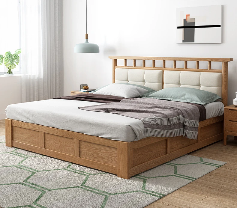product-wooden furniture beds modern box beds wooden bed with storage for bedroom-BoomDear Wood-img-1