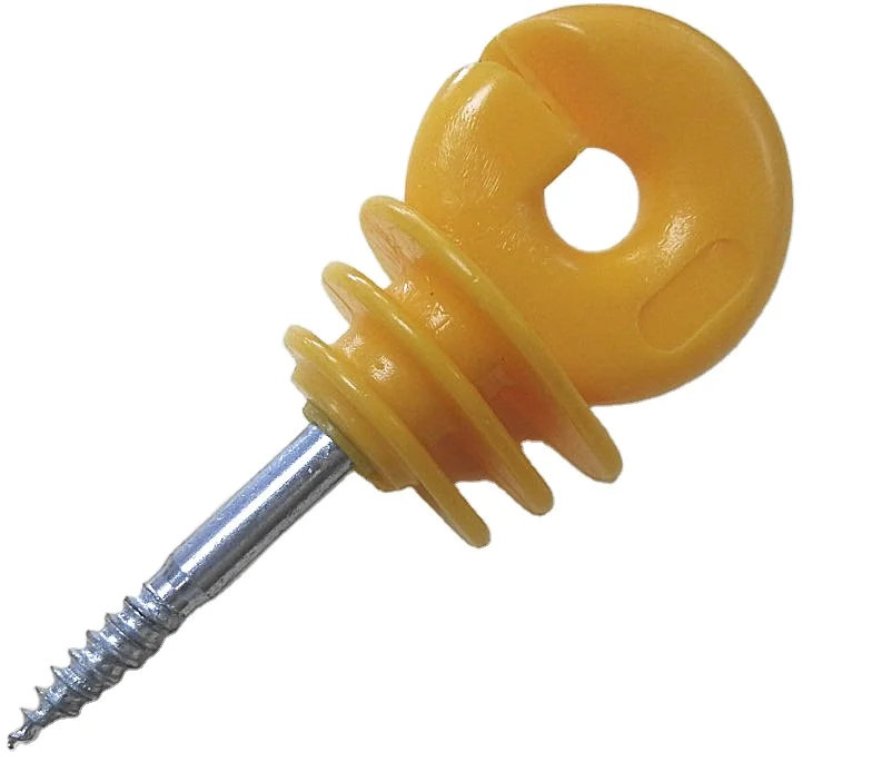 

Hot sale electric fencing screw -in ring insulator, Black