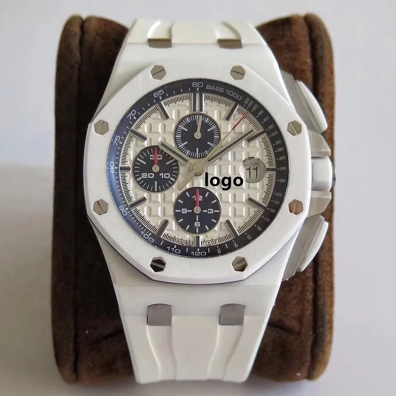 

Customized Ceramic Dial Watch Jf Factory 316L Size 42mm Eta 3126 Movement Offshore Series Watch 26400 Men's Watch
