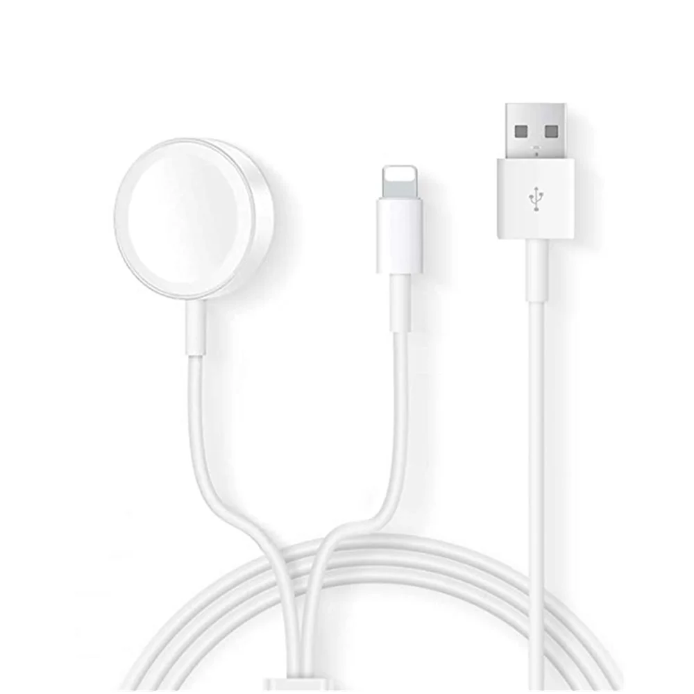 

Universal Magnetic 2 in 1 wireless Charger Portable Charging Cable Compatible for iphone for Apple Watch Series 5