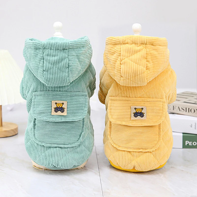 

Wholesale New Cotton Warm Small Autumn Pets Dog Winter Hoodies Coat Clothes for Dogs, Picture shows