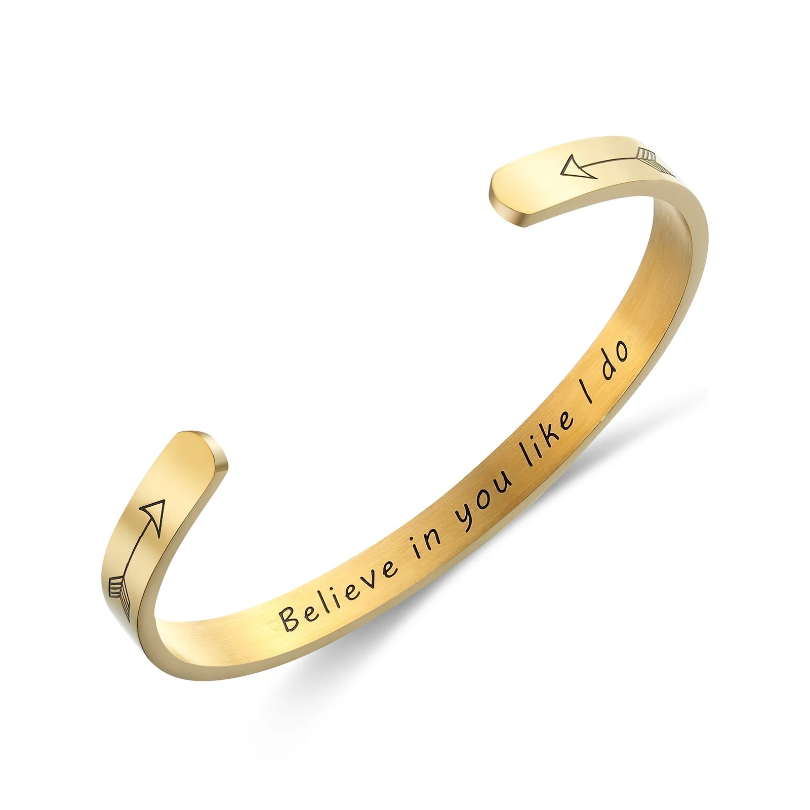 

316L stainless steel jewelry bracelet Wholesale Fashion Engraved Inspirational Cuff bangle, Gold color / rose gold color