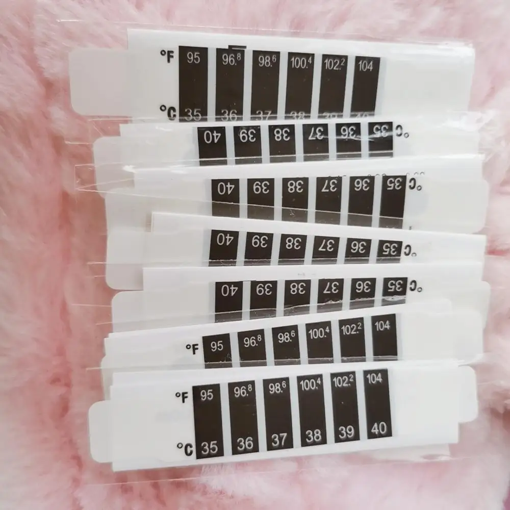 Stock Household Adhesive Lcd Disposable Plastic Forehead Baby