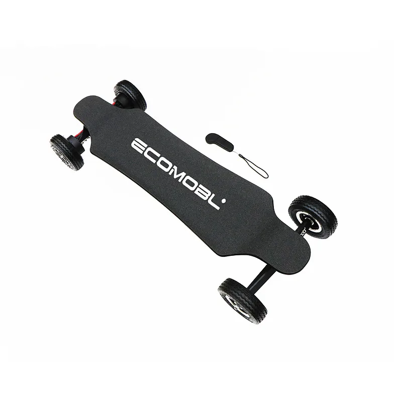 

New Arrival 4WD 2000W*4 Four Motor Driven Off Road 40KM Range All Terrain Electric Skateboard With Side Lights