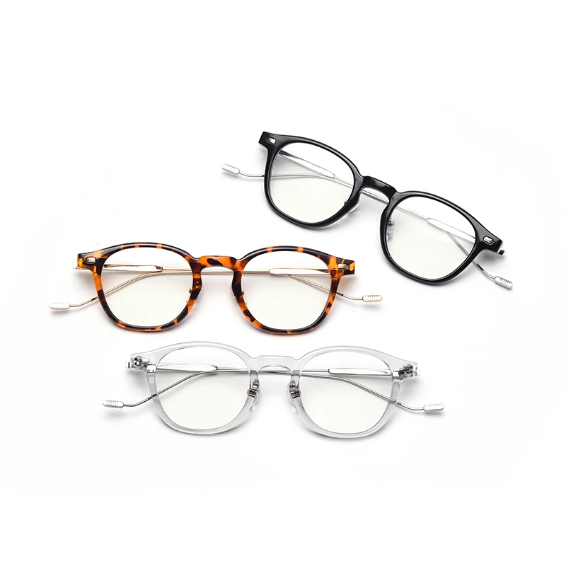 

Popular 2021 Trendy New Stylish Men Gafas Titanium Eyeglasses Frame Optical Spectacle Glasses