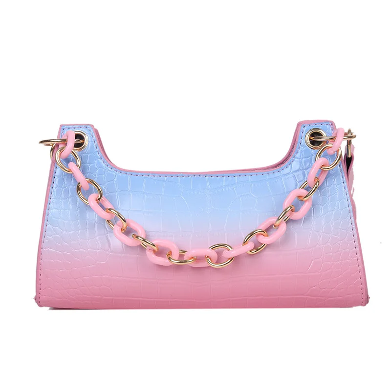 

Luxury Jelly Colorful Handbags For Women Designer Famous Brands Zip Lock Bags Ladies Hand Bag 2021 Fashion Diamond Chain Handbag, Green,gray,pink