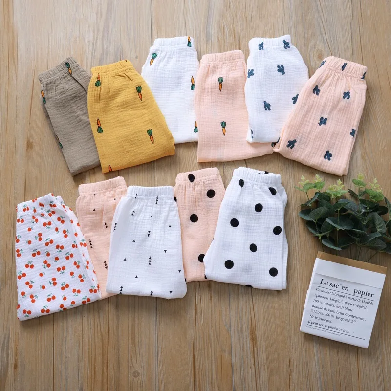 

New Fashion baby girls cute printed soft long pants, Picture shows